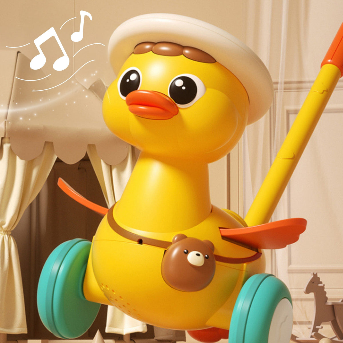 Woopie Ducky Stick Pusher Efekty dźwiękowe i świetlne