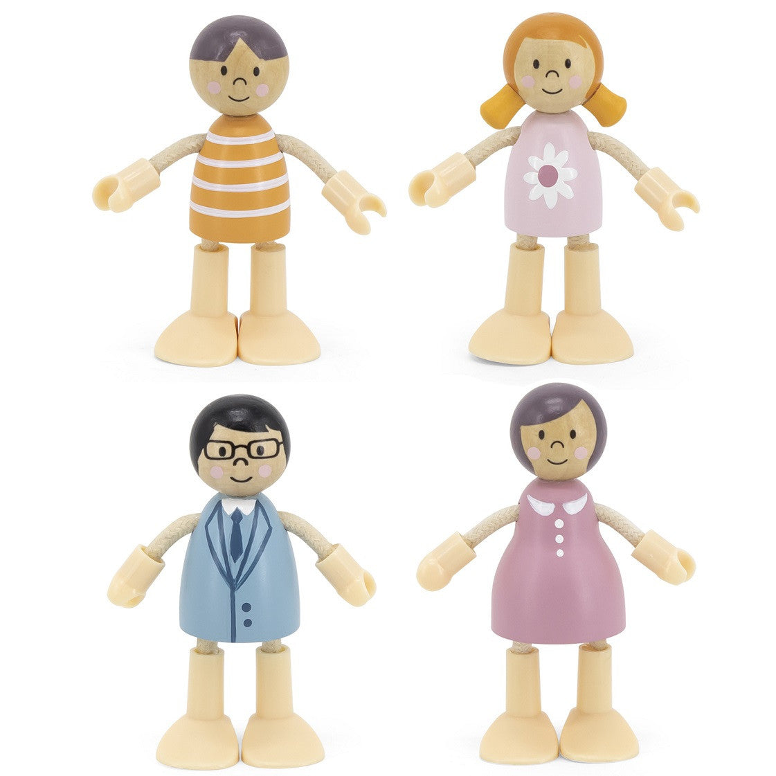 Fíoracha Socraigh Bábóg Teaghlaigh Viga Polarb Dolls