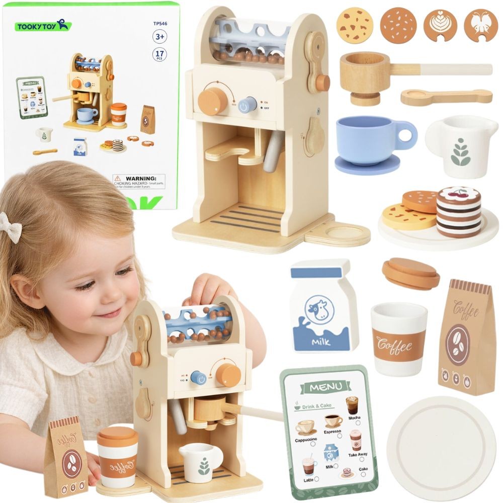 Tooky Toy Wooden Coffee Set - Barista Express
