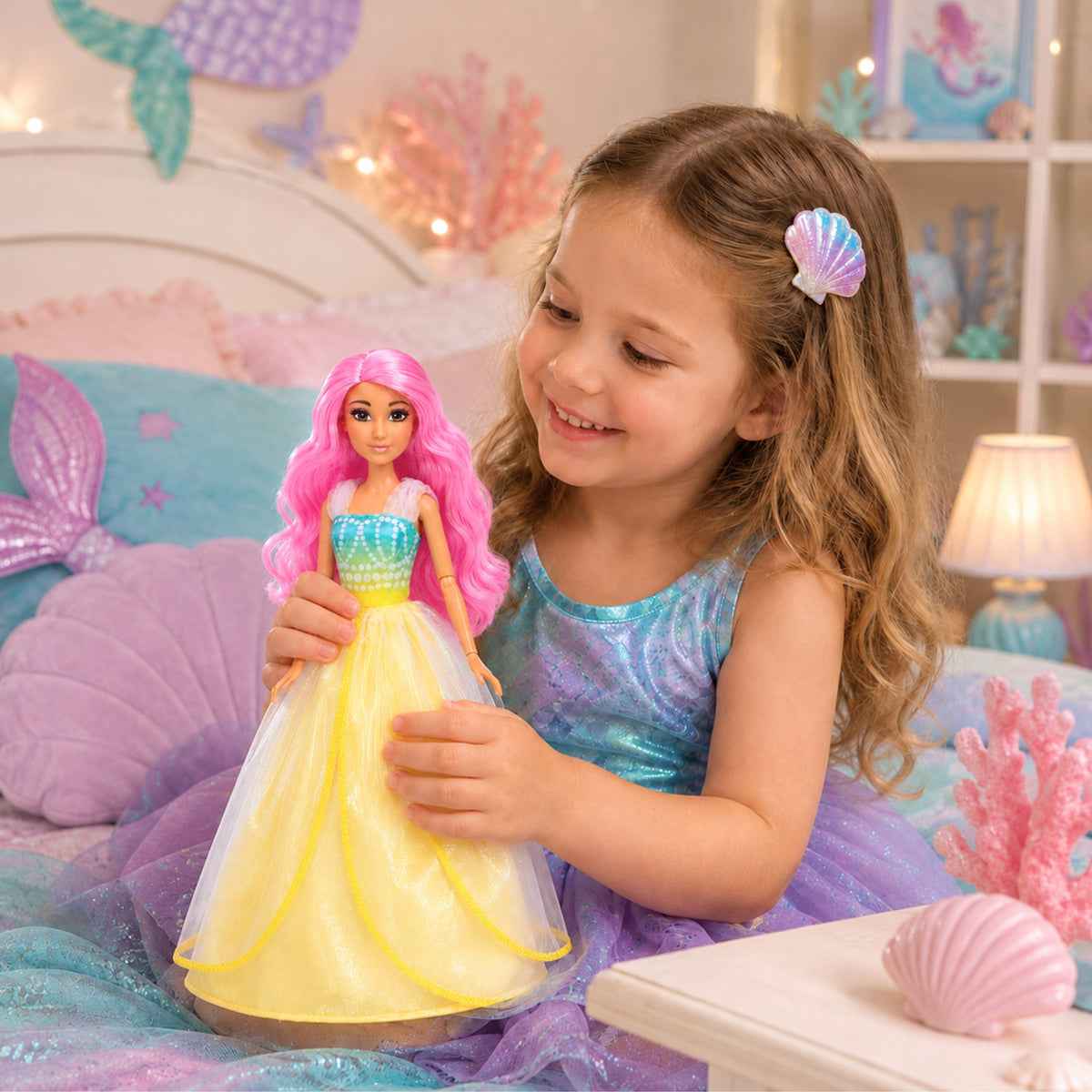 Boneca Woopie Royal Lili Princesa do Oceano de Conto de Fadas