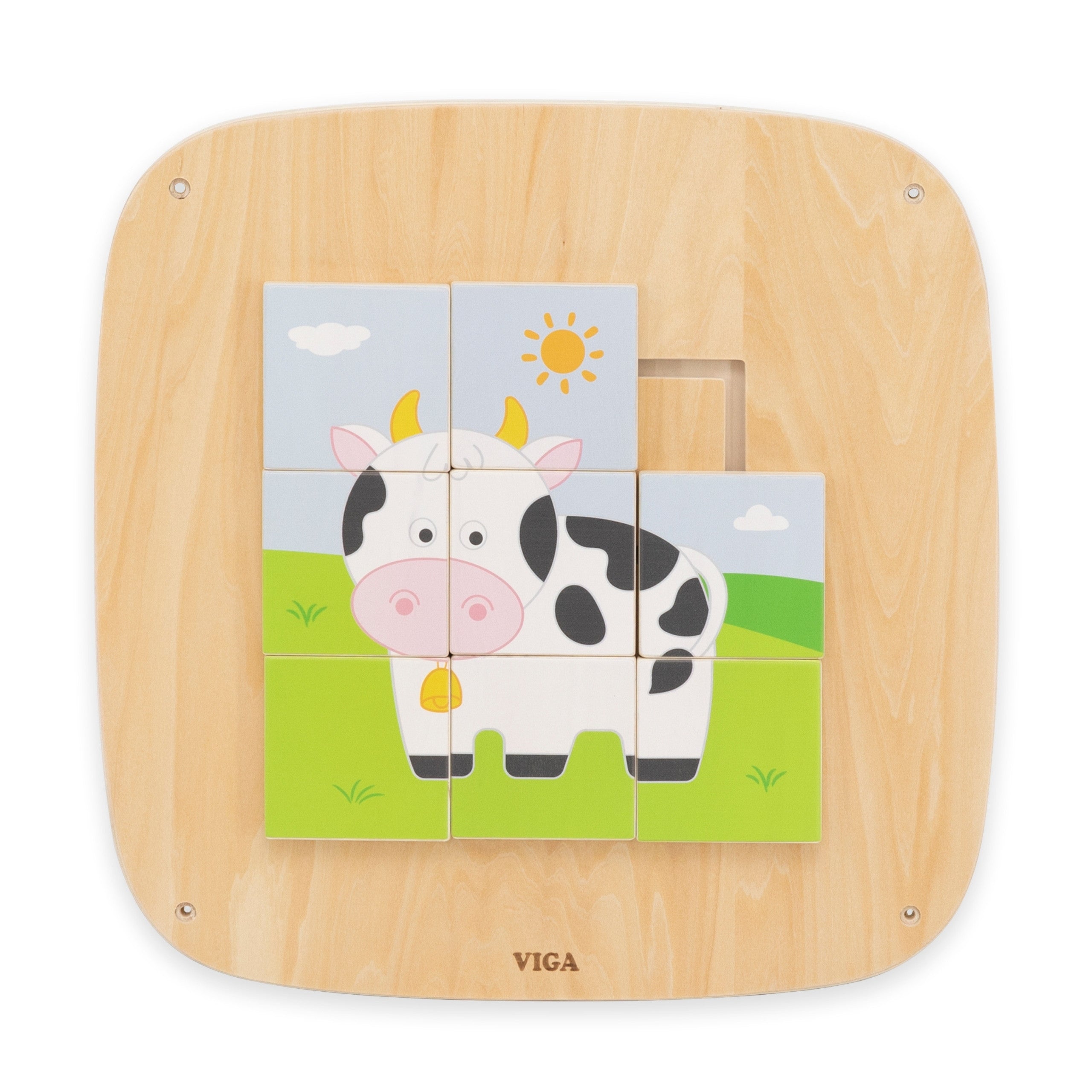 Viga Houten Manipulatieve Bord Zintuiglijke Fotopuzzel