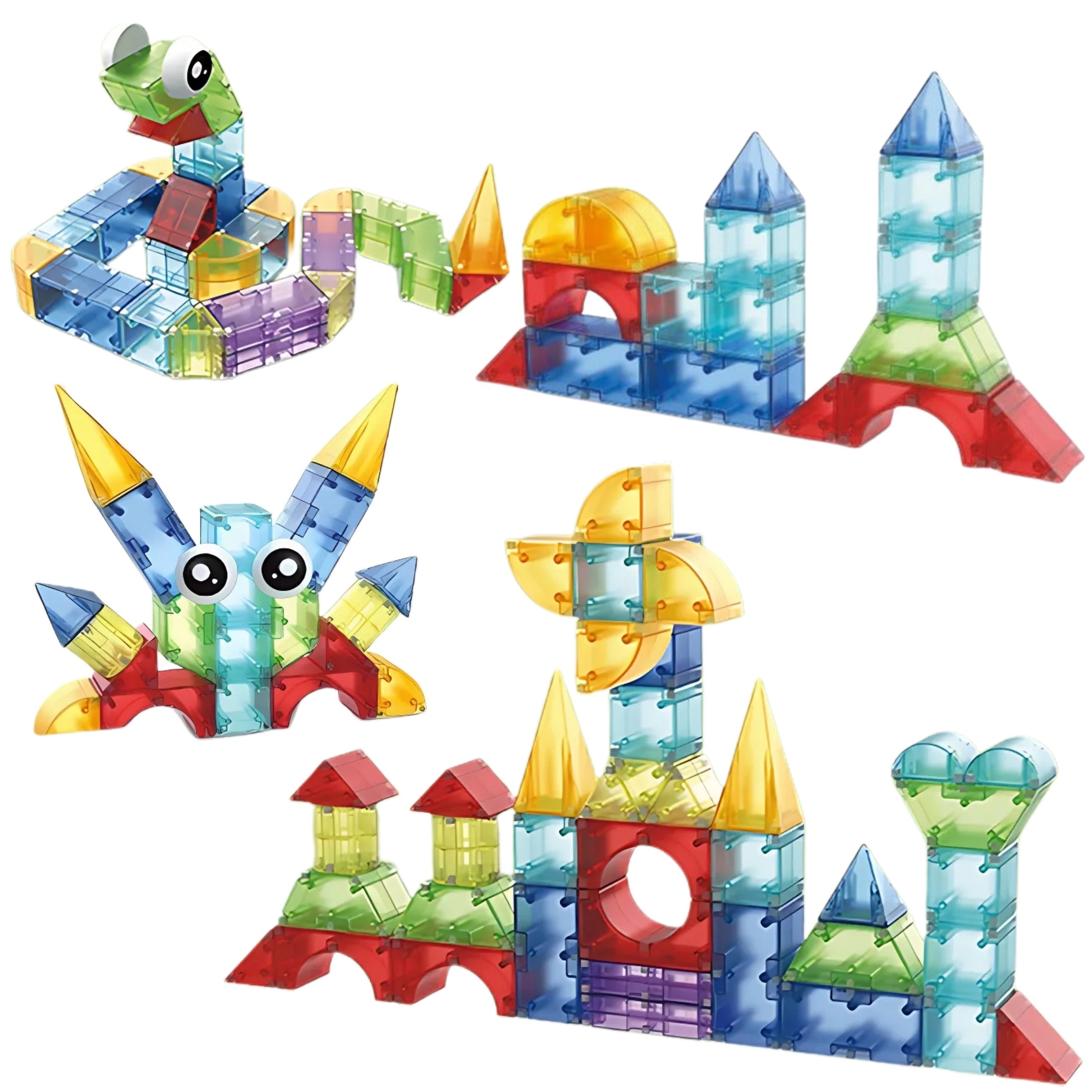 Woopie magnetické stavebnice 3d kocky Vzdelávacia sada 63 ks.