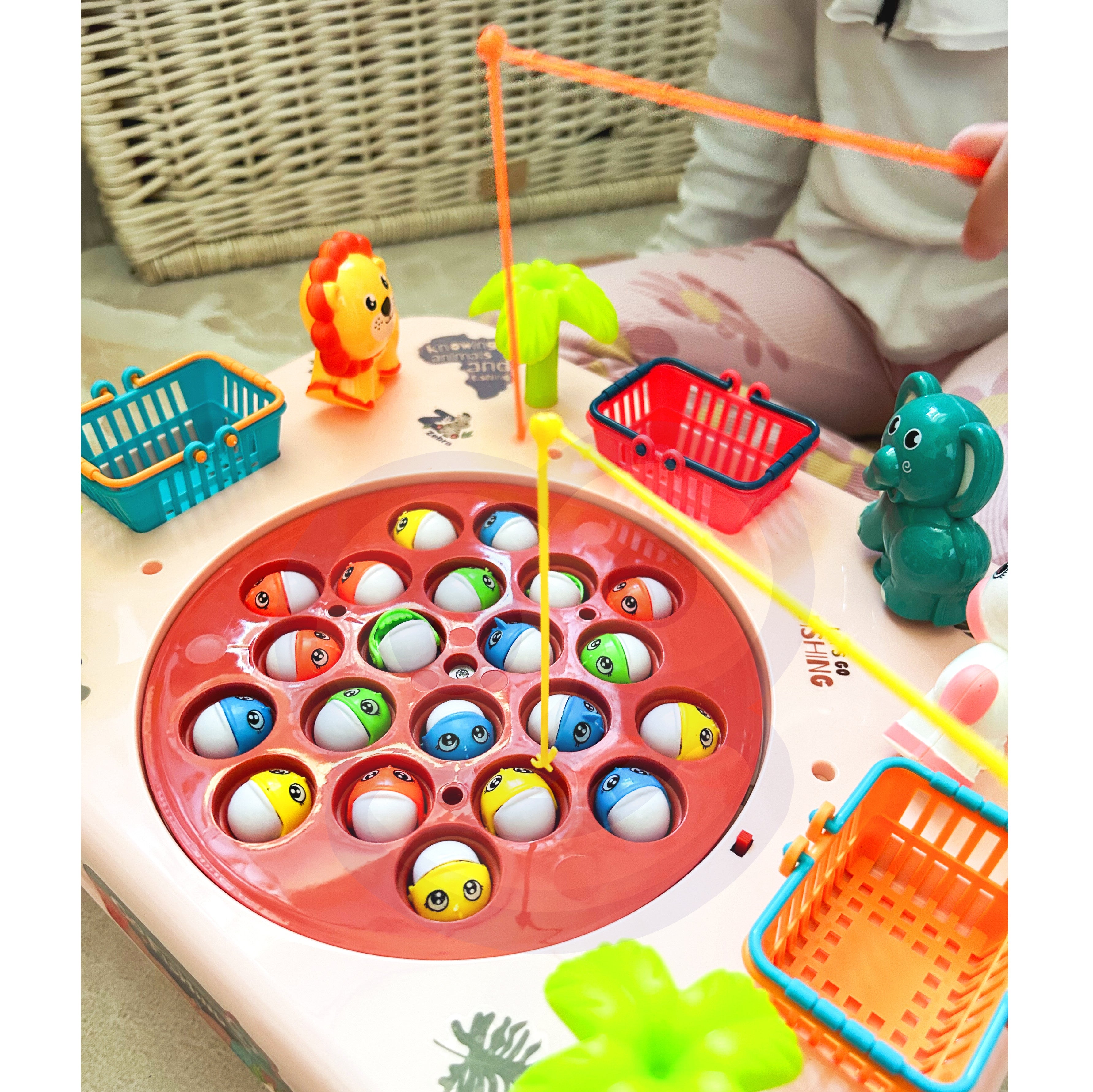 Woopie Fishing Arcade Game Interactive Table Pink
