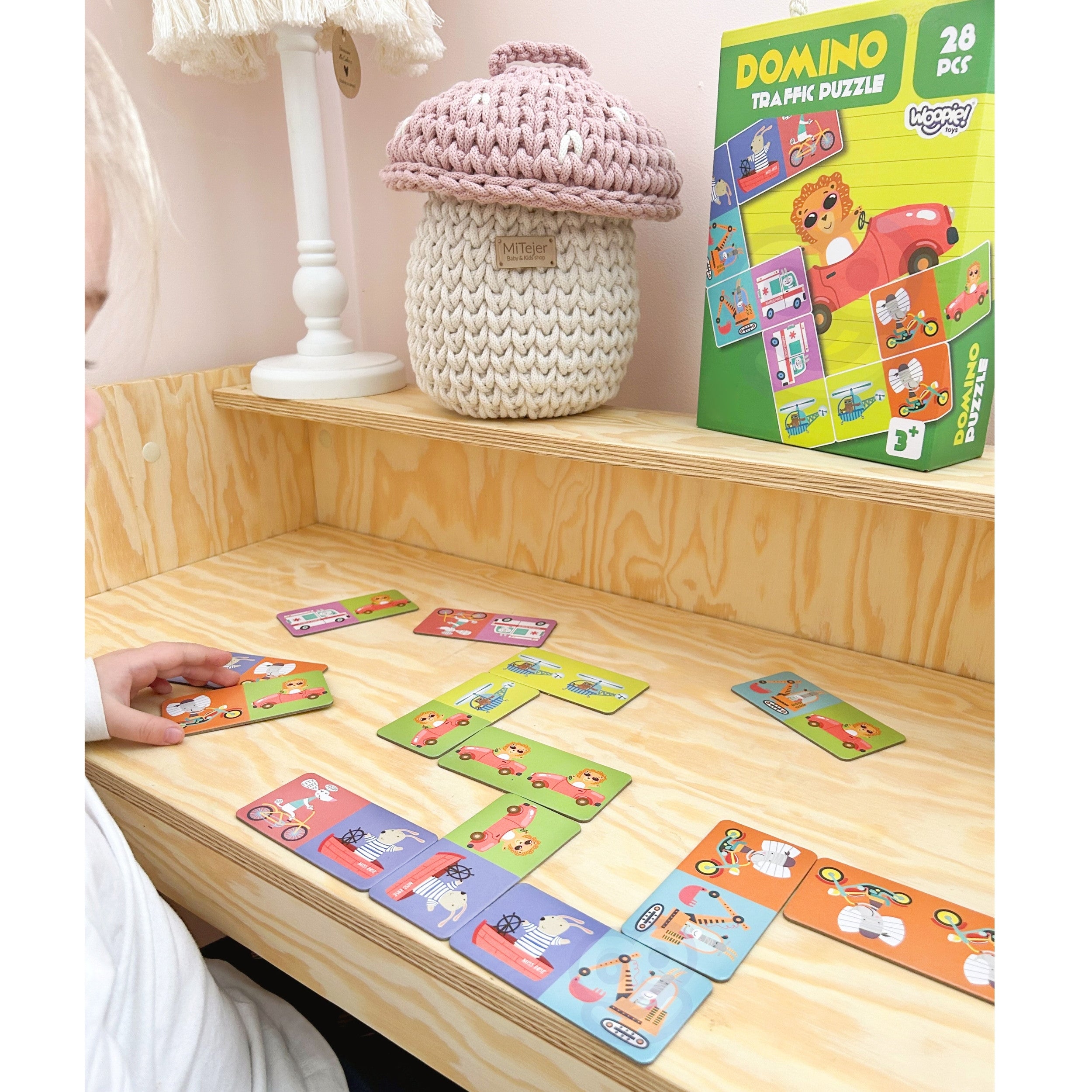 Woopie Educational Game Transport Animals Montessori Domino Puzzle