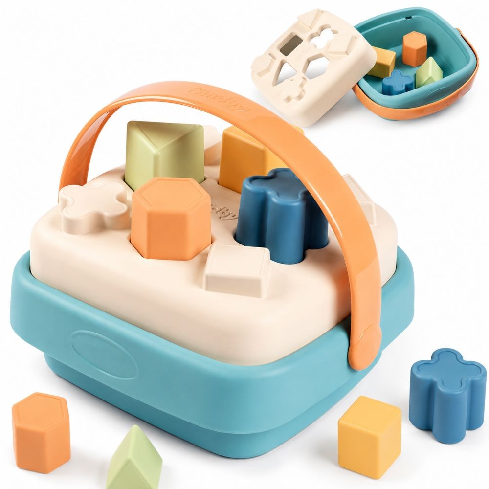 Smoby Little Green Sorter в кошницата от биопластмаса