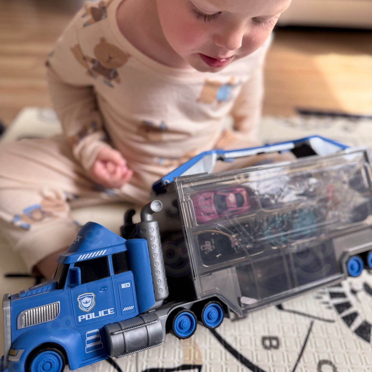 Woopie Police Truck 2in1 transportwagenbaan