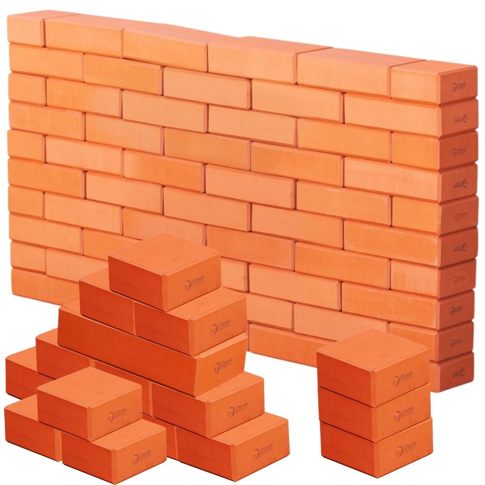 Classic World Edu Mega Blocks Eva Bricks 90 бр. Construction Soft For Building