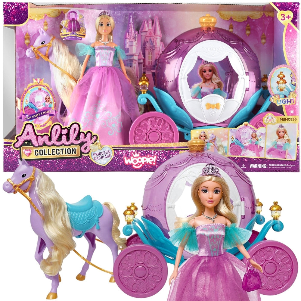 Кукла Woopie Royal Princess Lily и аксесоари за магическа карета