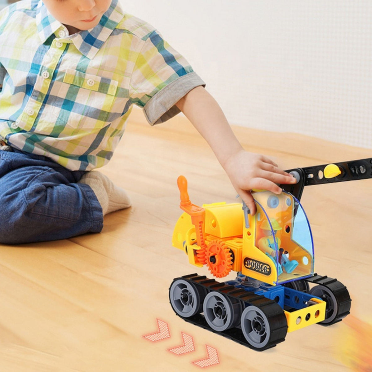 Woopie Building Blocks bauen Baufahrzeuge und 8 Dampfmodelle