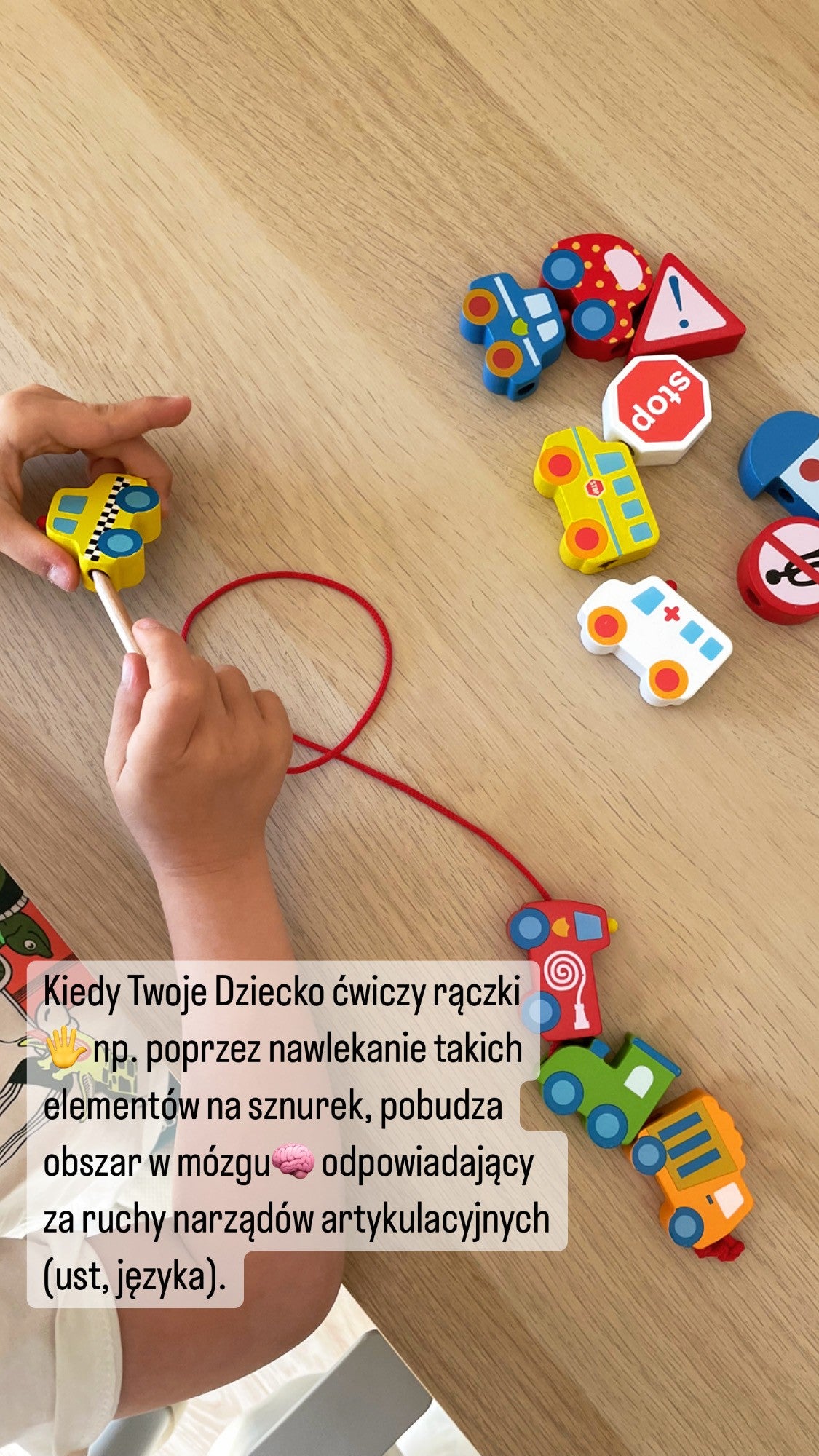 Dřevěné bloky Viga Dřevěné Prokládání krajky Auta