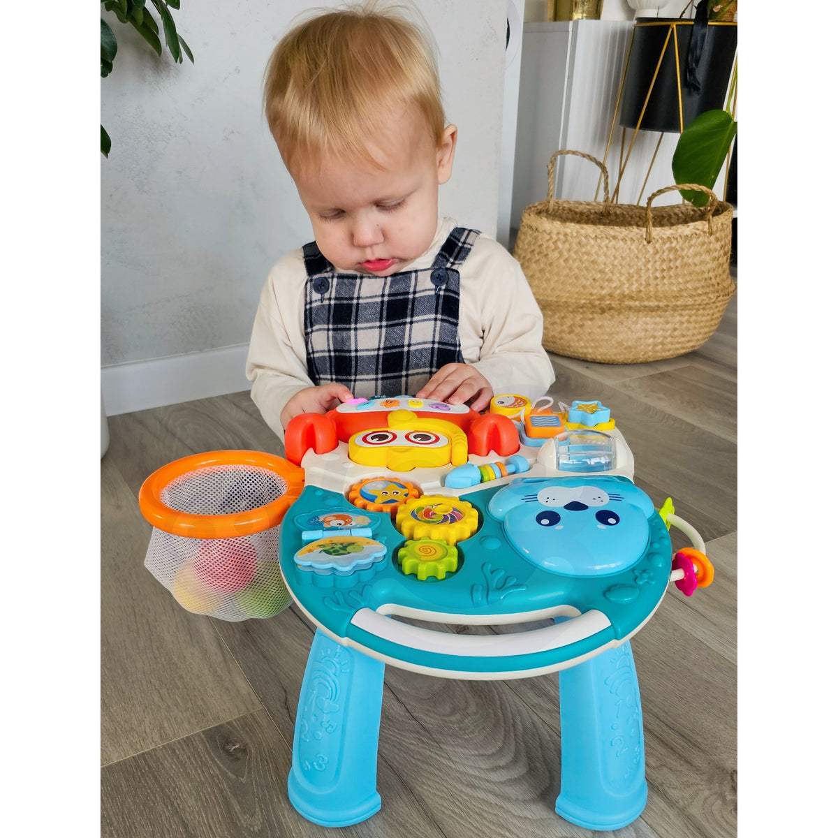 Woopie Baby Pusher Walker Educatieve tafelscooter Ride-on 4-in-1