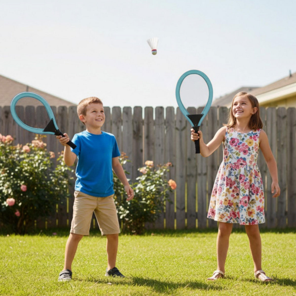 Woopie Large Tennis Badminton Rackets For Kids Set + Shuttlecock