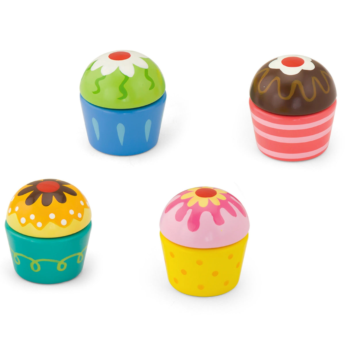 Fianáin adhmaid Viga Cupcakes 4 ríomhaire