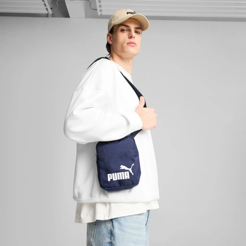 Puma Phase bärbar blå axelväska