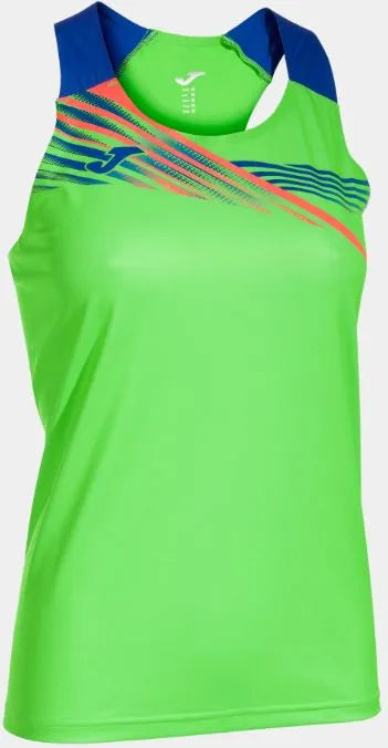 Canotta joma elite x donna verde fluo-verde royal l