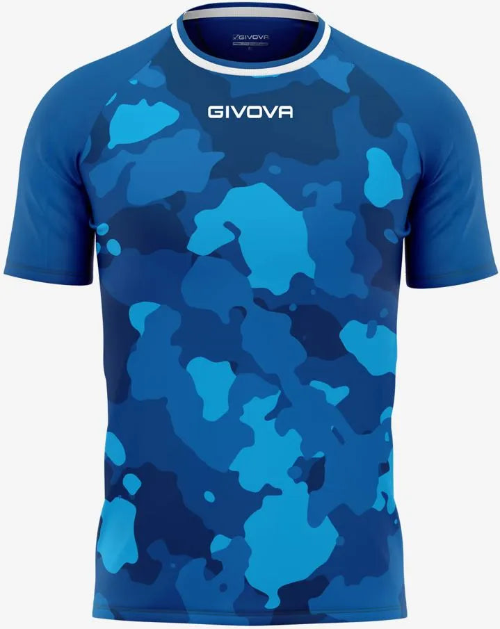 Heren t-shirt givova army azzurro-turchese blauw m