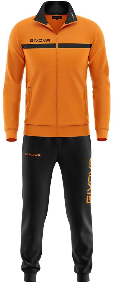 Kombinezon sportowy givova tuta one, zapinany na zamek, pomarańczowy, 2xl