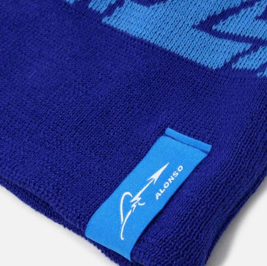 Gorro Alpine F1 Alonso Blanco-azul-azul marino/blanco