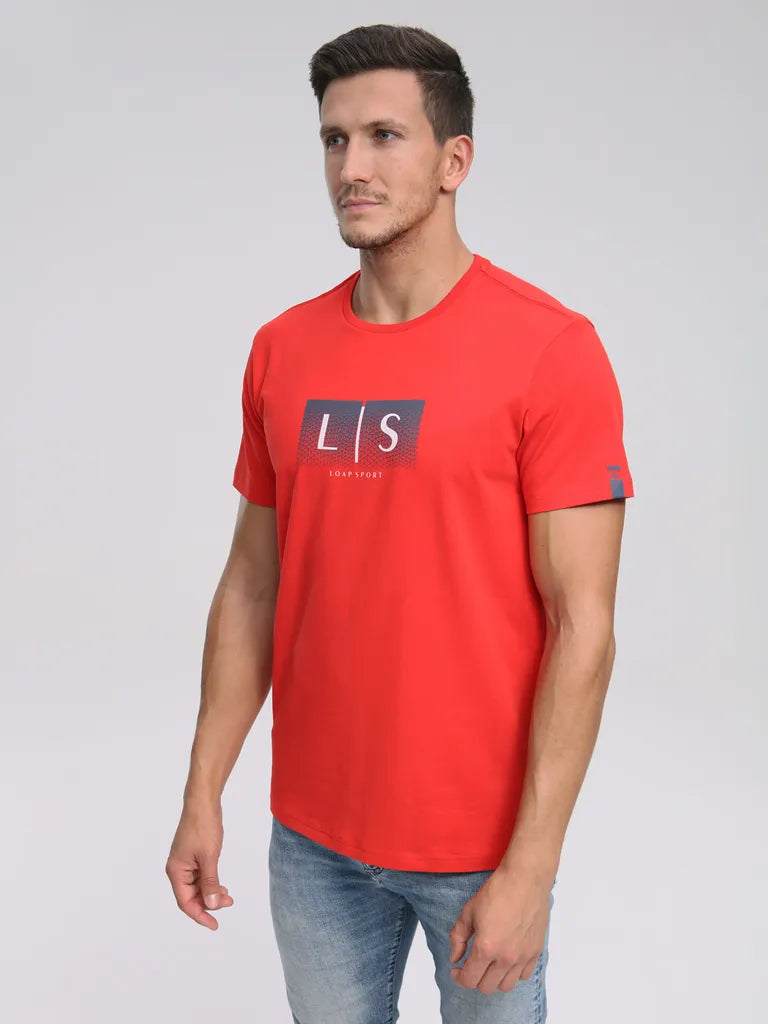 Lúb T-léine na bhFear Allyss Red 2xl