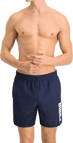 Puma Heren Swim Mid Marineblauwe zwemshort
