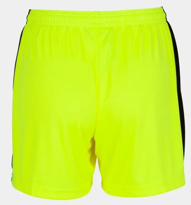Calções de corrida femininos joma maxi short amarelo fluor 2xl
