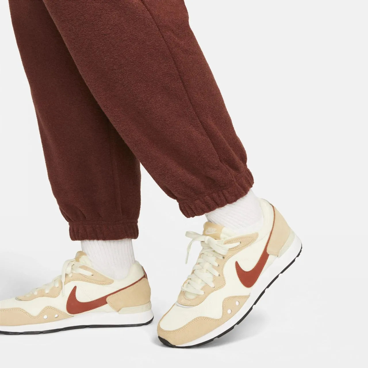 Women's Nike Sports Essential Pants Red (plus Size) Brown