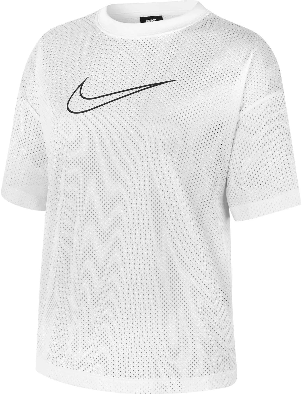 Damen Nike Mesh Shirt Top Weiß
