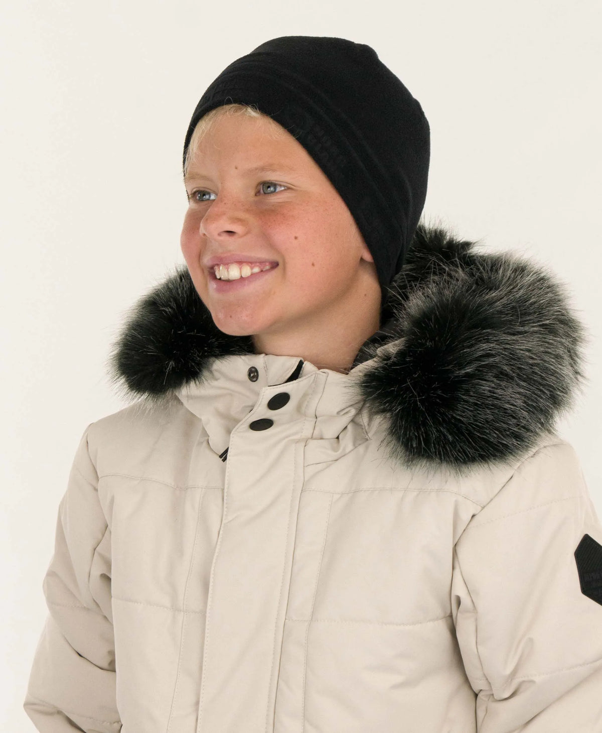 Fleecehue til børn Nordblanc Black Jr