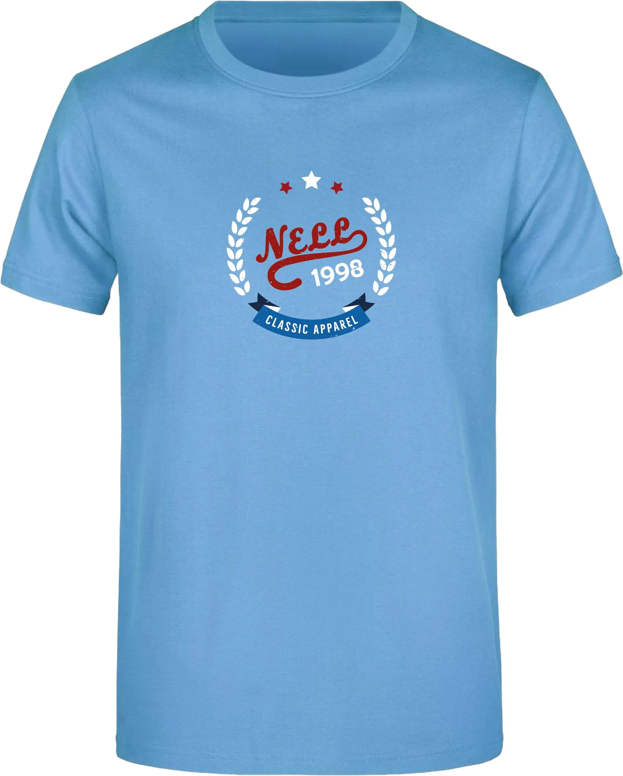 Herren T-Shirt Nell Alvar Himmelblau 2xl