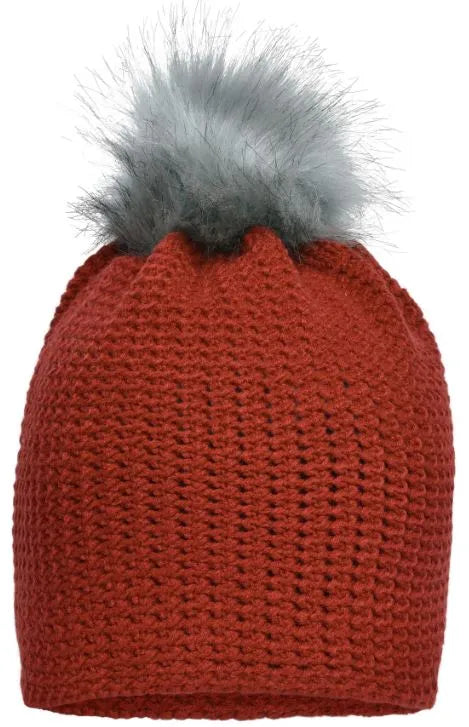 Chapeau d'hiver Jn Bonnet au crochet fin Orange