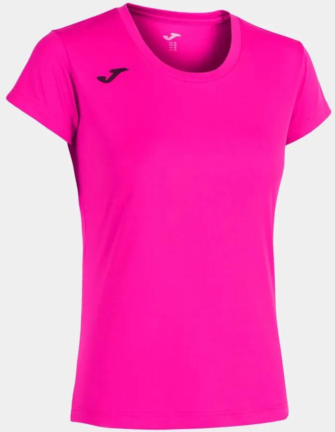 Camiseta feminina joma record ii fluor-rosa xs