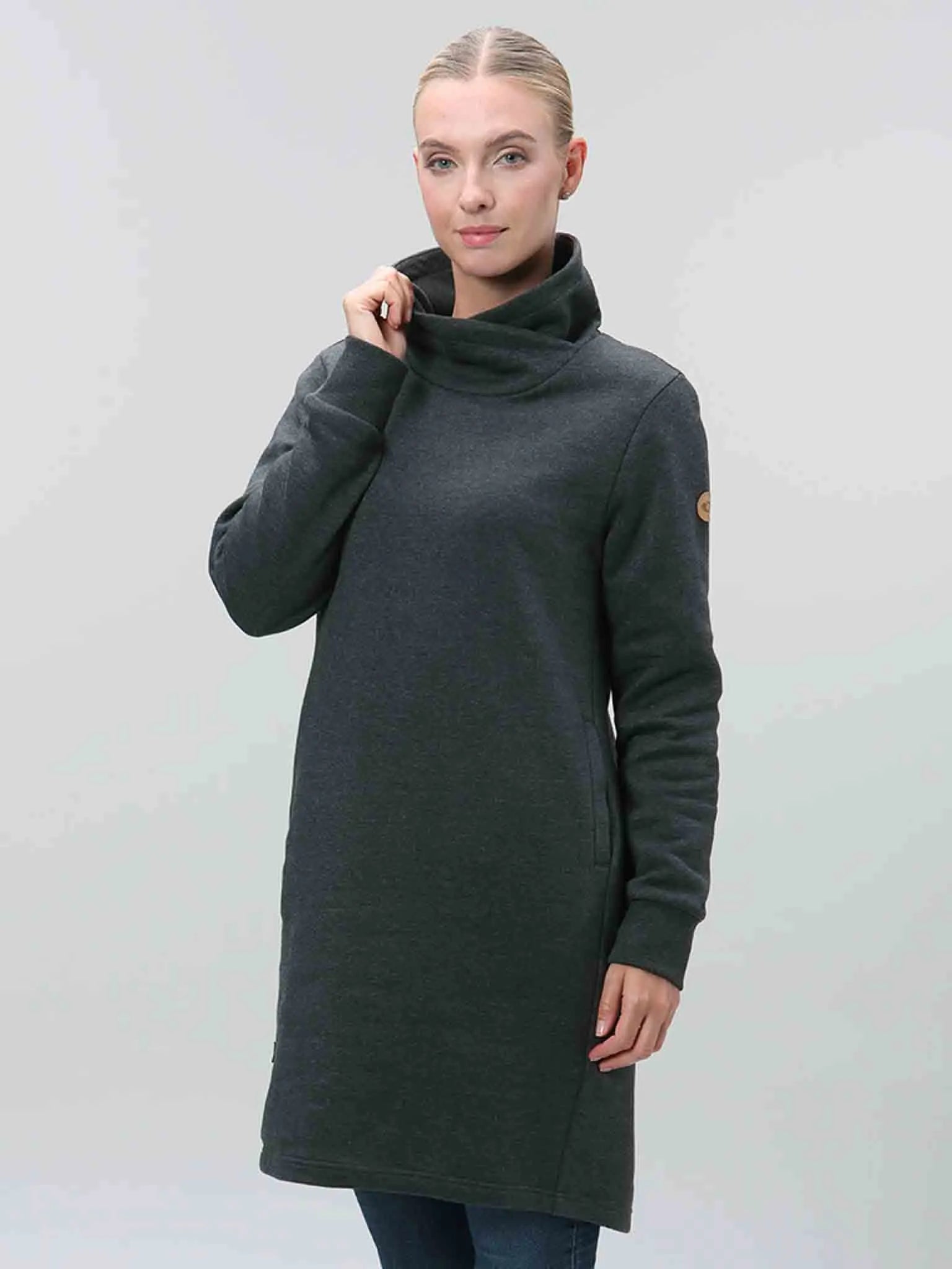 Vestido feminino laço ebica cinza xl