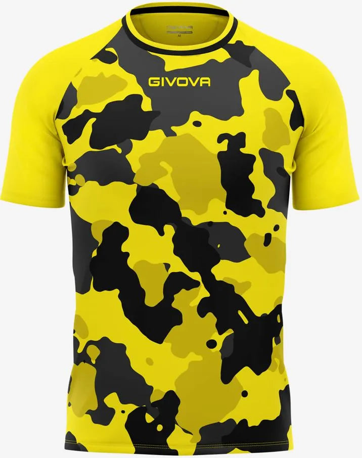 Tricou bărbați Givova Army Galben-negru Galben