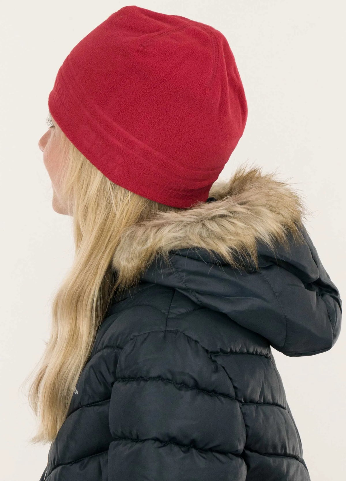 Children's Fleece Hat Nordblanc Red Jr