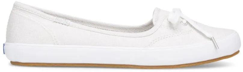 Keds theekopje Lurex gestreepte zilveren schoenen