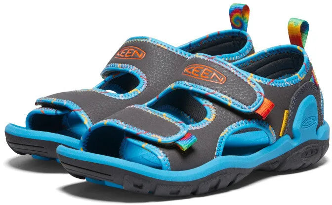 Keen Jr Knotch Creek Ot Magnet-tie Dye Kids Sandals Blue