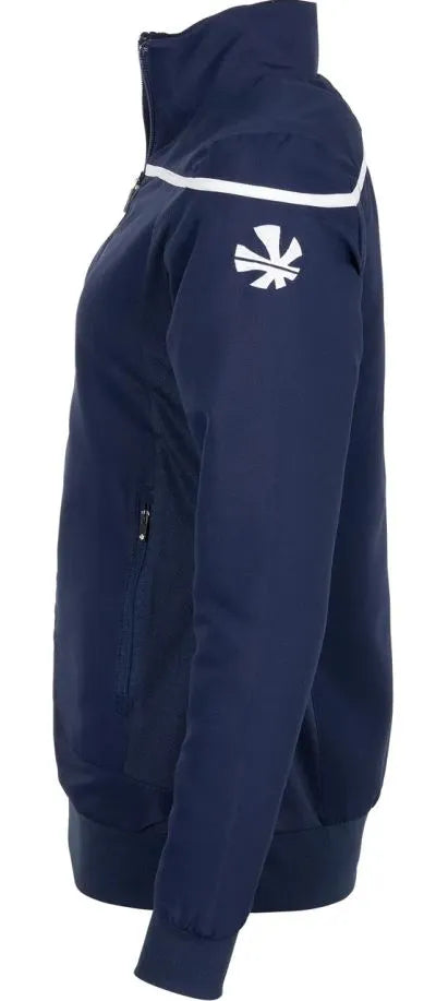 Damen Reece Varsity Jacke Marineblau-Weiß Blau