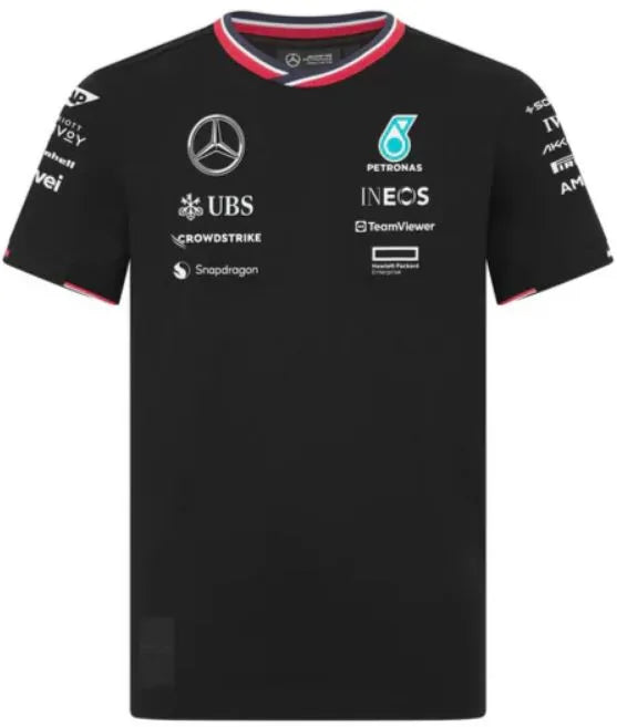 Kinder T-shirt Mercedes Junior Mapf1 Rp Chauffeur T-shirt Zwart