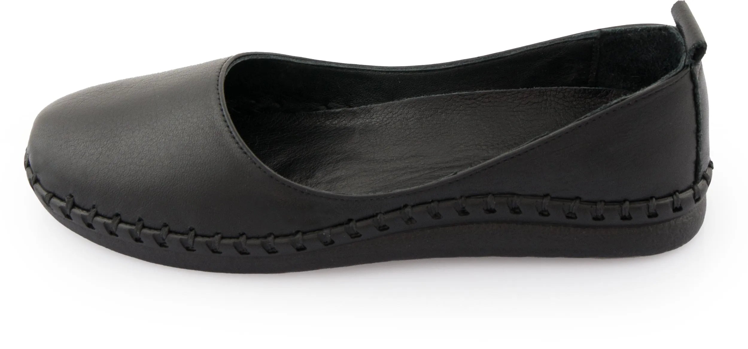 Ballerines en cuir pour femmes nell noir 37