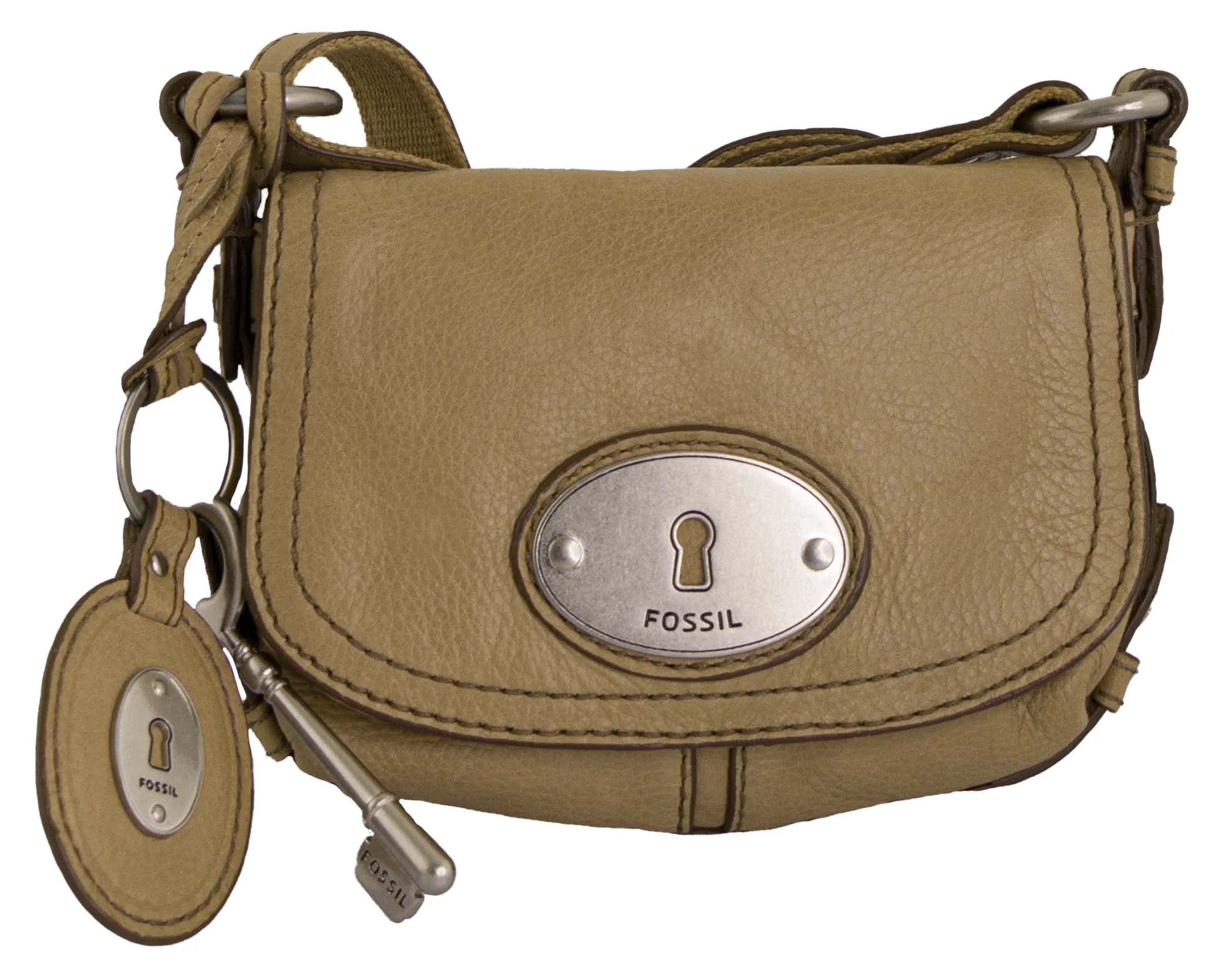 Дамска чанта Fossil Shoulderbag Maddox Small Flap Camel Brown