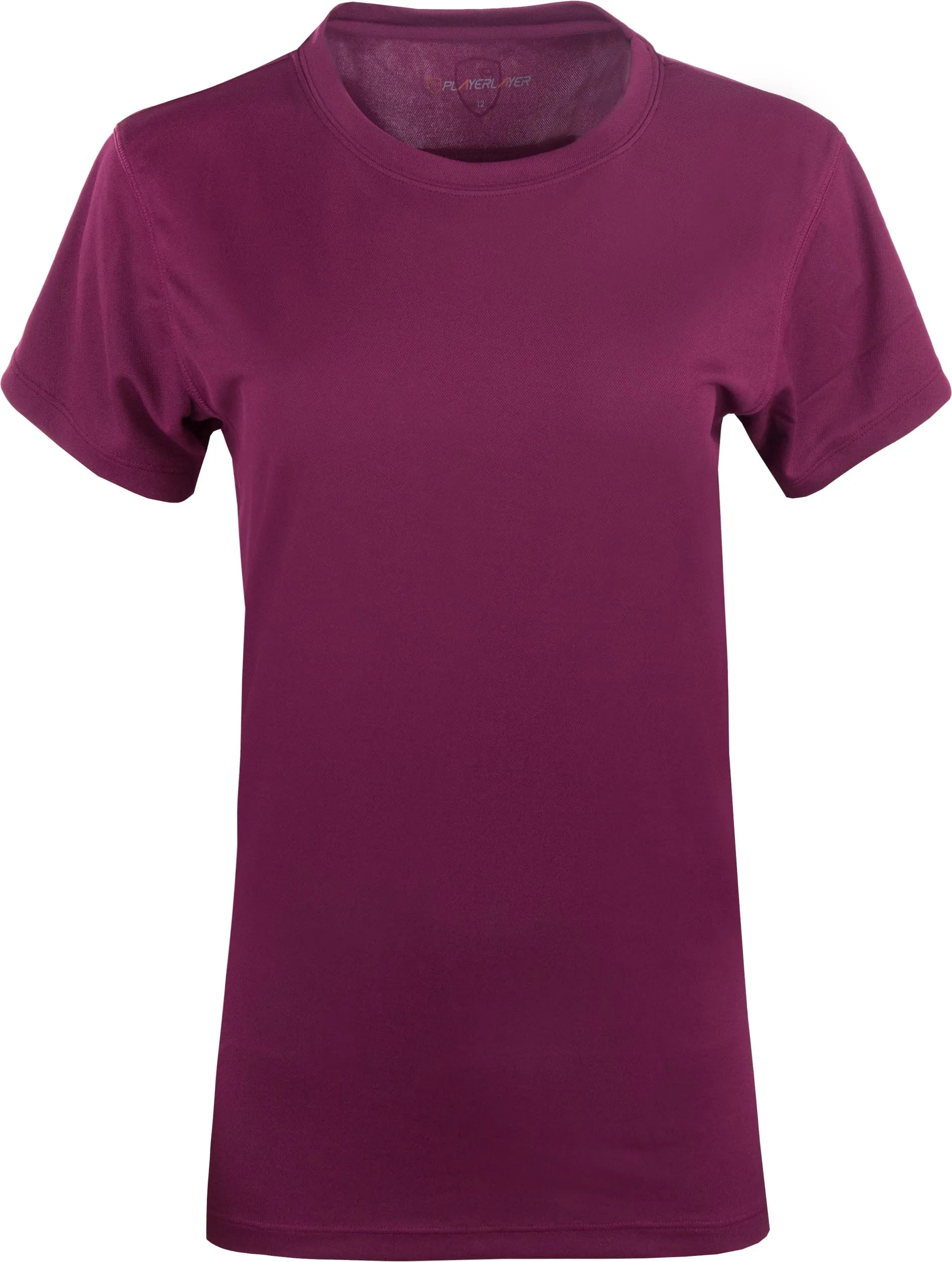 Camiseta feminina playerlayer Victory marrom bordô xs