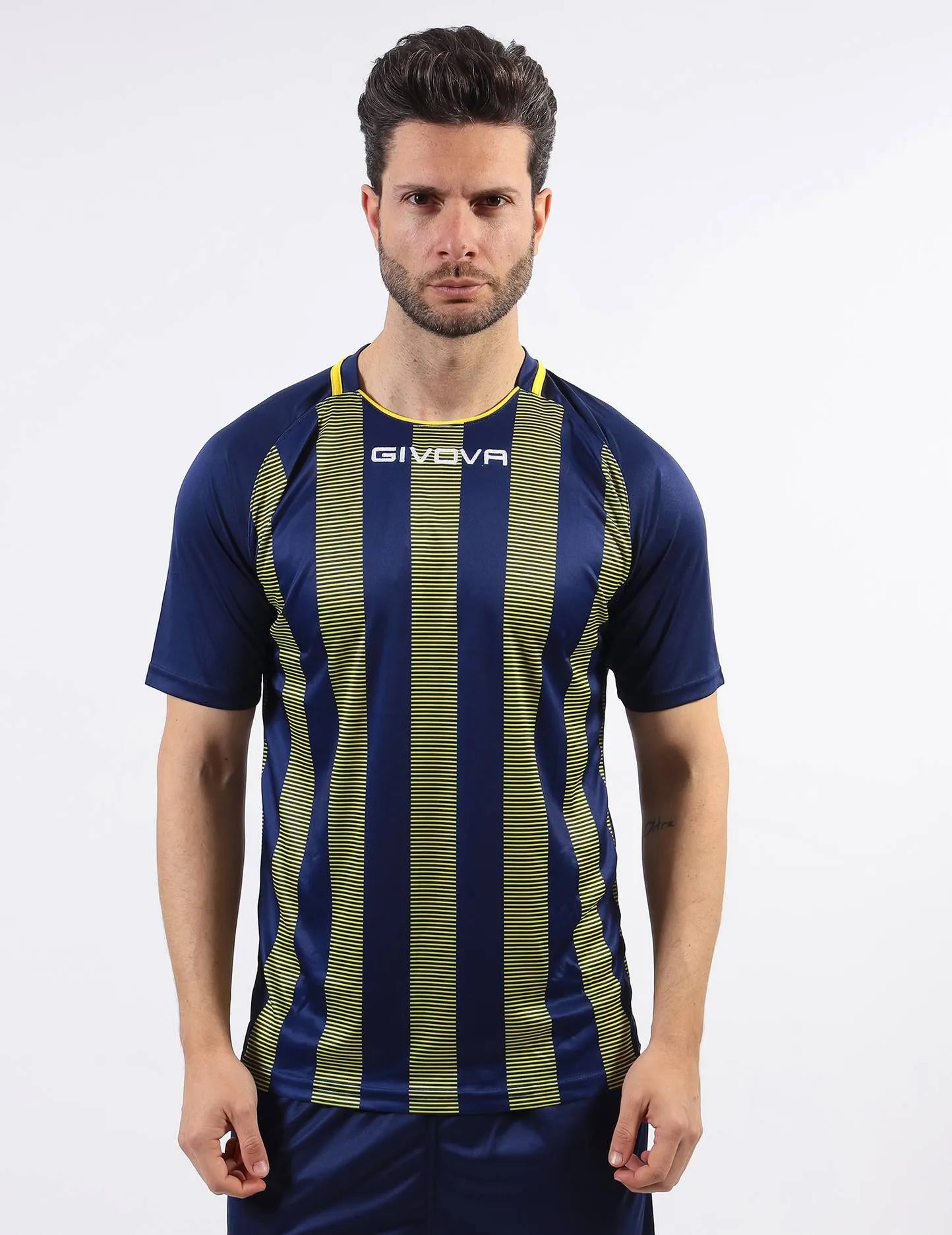 Sportovní triko Givova Rugby Blue-yellow Blue