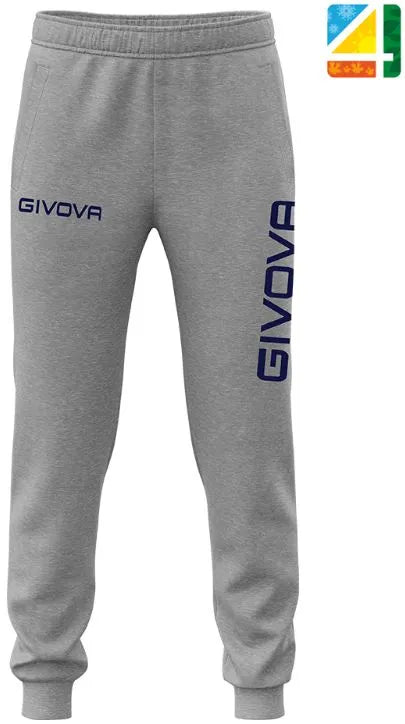 Spodnie dresowe Givova Pants Big Logo Szare Szare