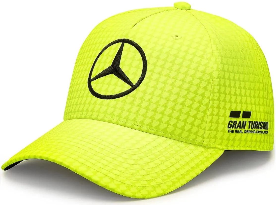 Dětská čepice Mercedes Jr Map F1 Lh Col Driver Bb Cap Neon Yellow