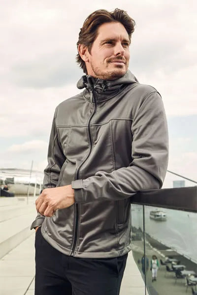 Férfi softshell kabát promodoro kapucnis kabát fekete 3xl