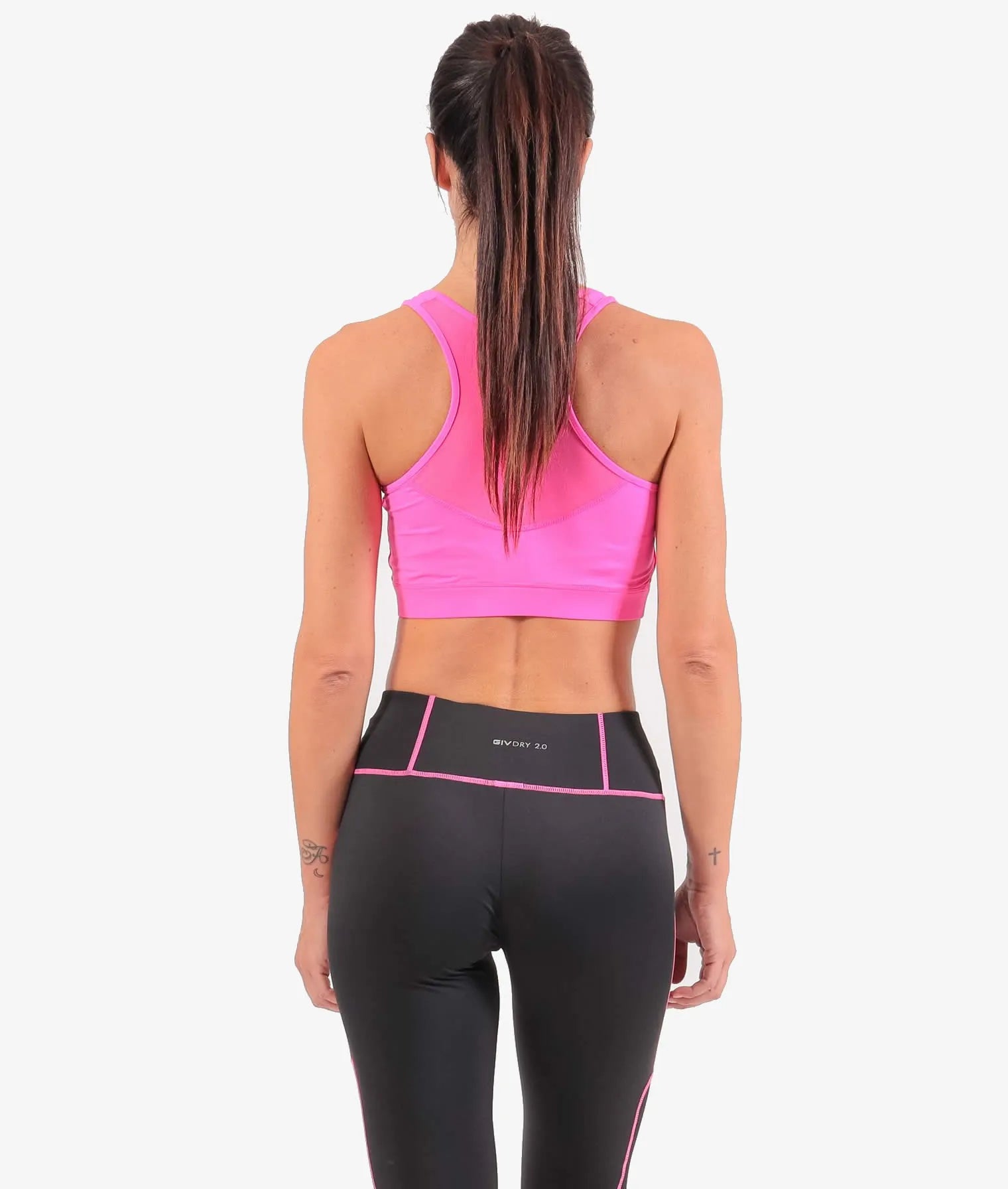 Spóirt bra givova top donna fuxia pink m