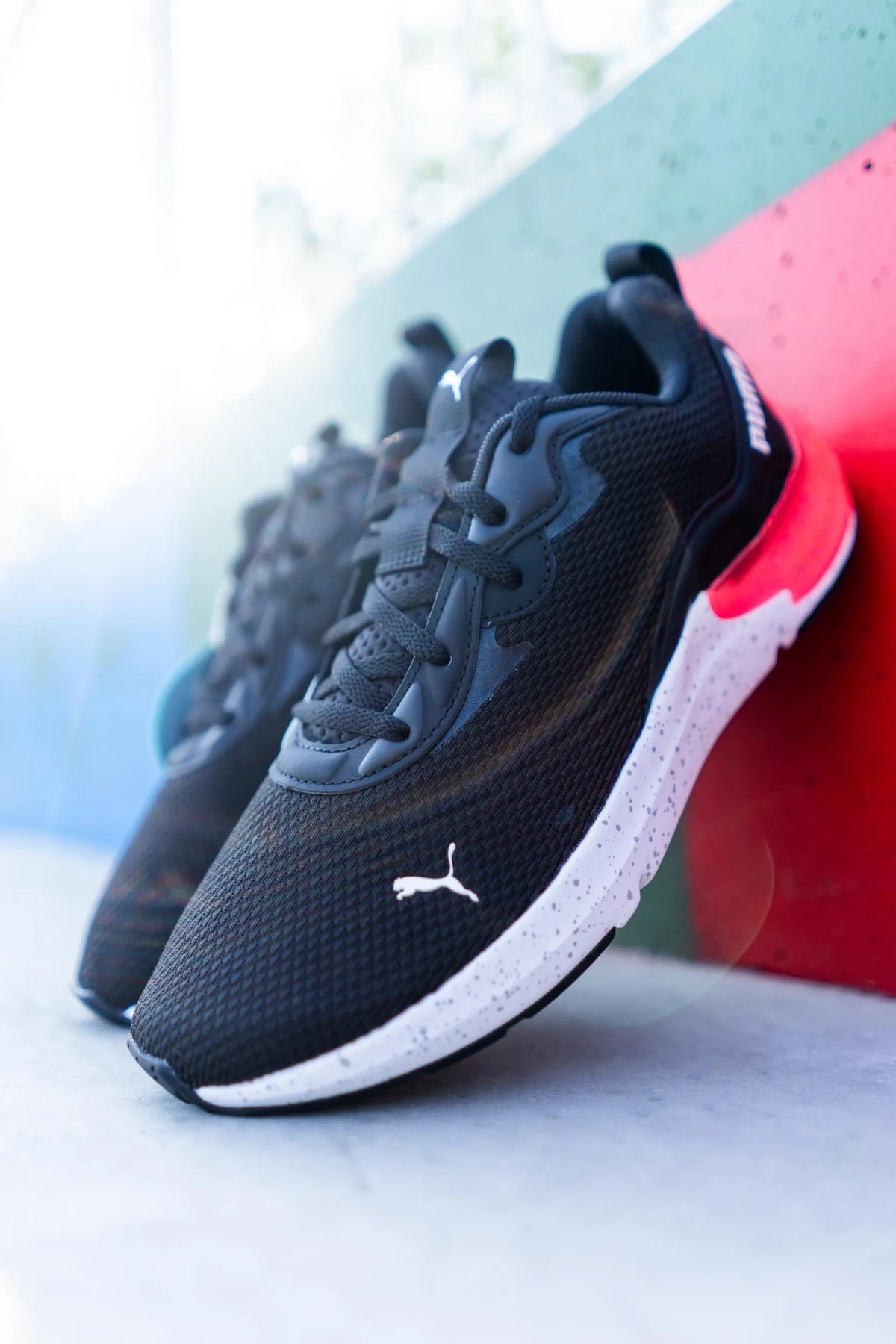 Női sportcipők Puma Wms Cell Initiate Speckle Black Sunblaze Black