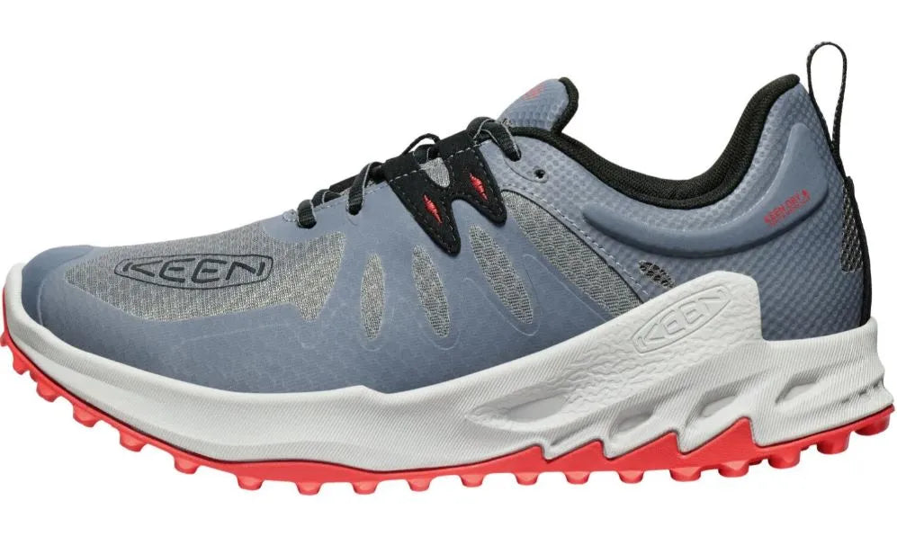 Men's Shoes Keen Men Zionic Wp Steel Grey/poppy Red Blue