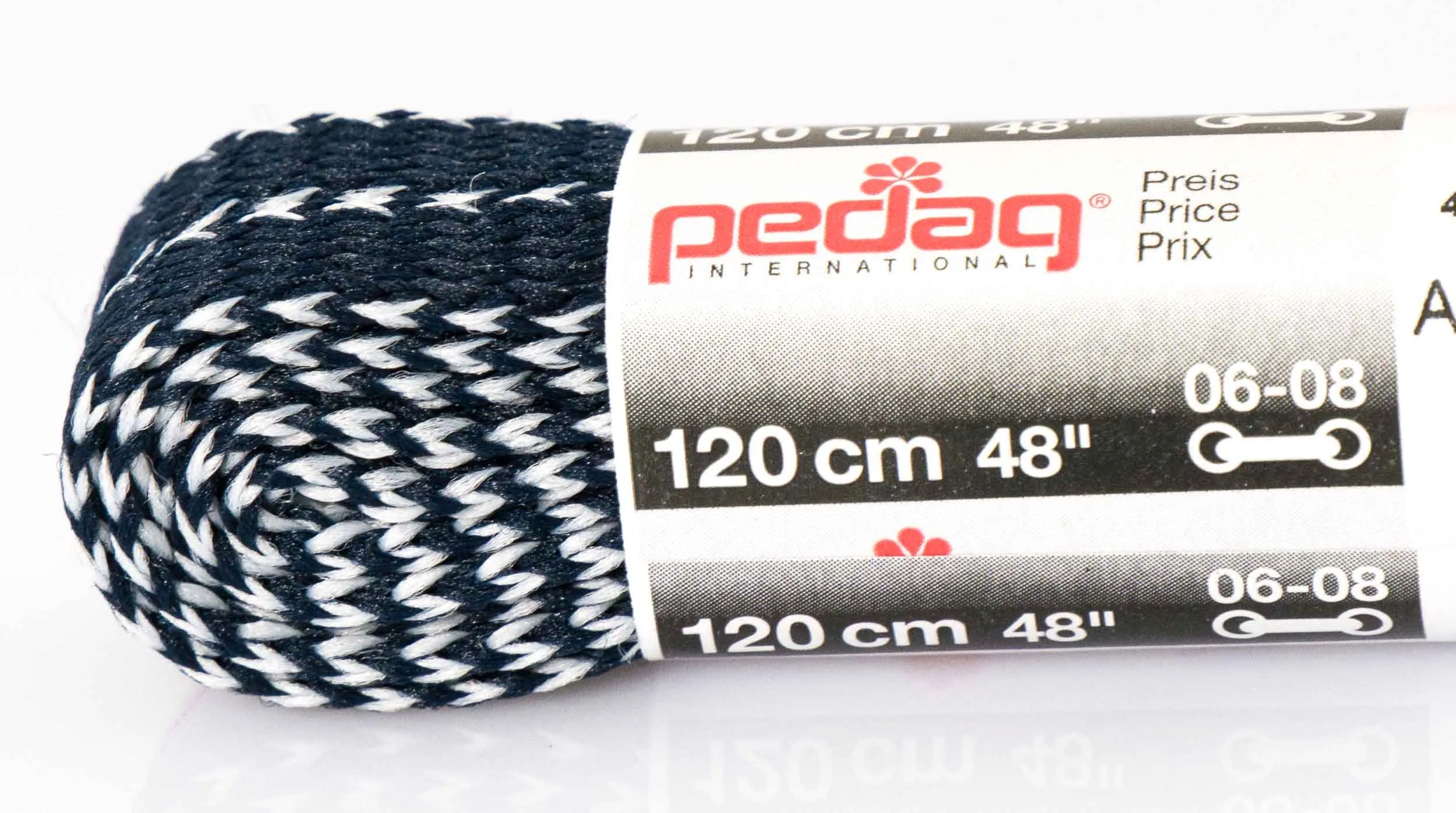 Sznurówki Pedag Dwukolorowe 120 cm Granatowe
