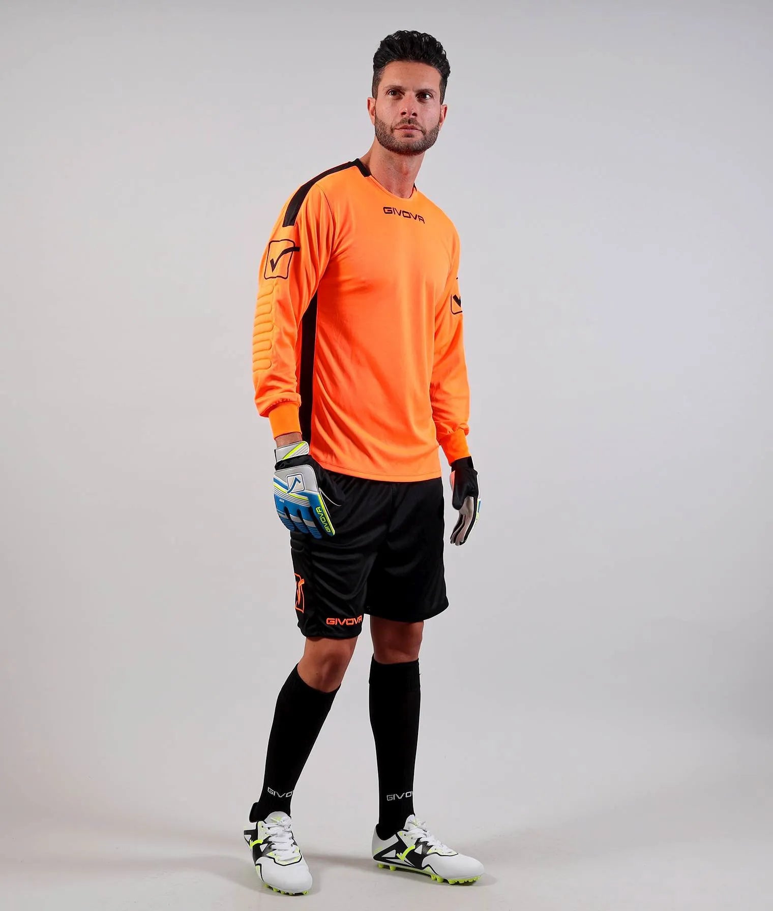 Zestaw bramkarski Givova Portiere Hyguana Pomarańczowy 2xl